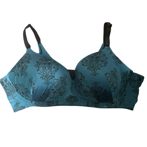 torrid Other - Torrid Curve Elegant Blue Patterned Bra 46D